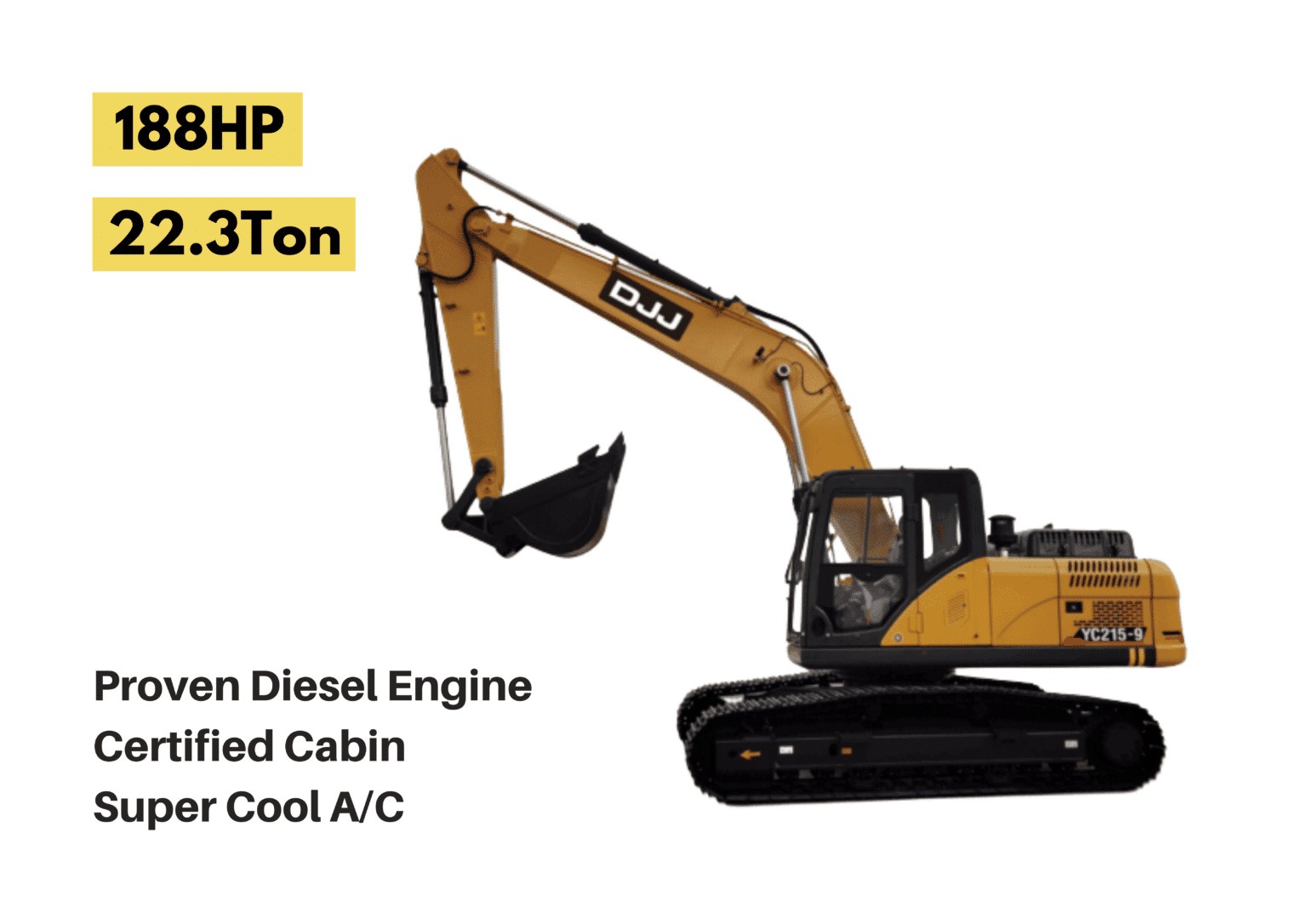 YC215 22.3 Ton Excavator DJJ EQUIPMENT