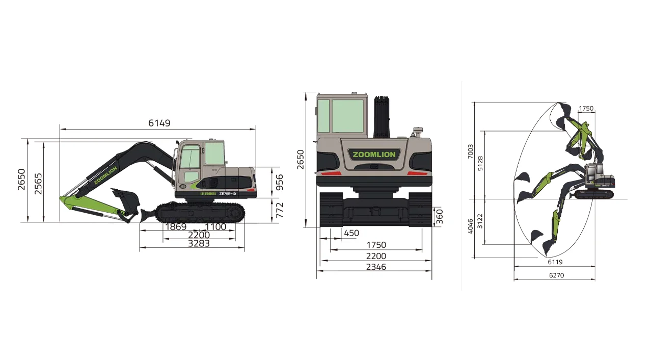 ze75e 10 excavator