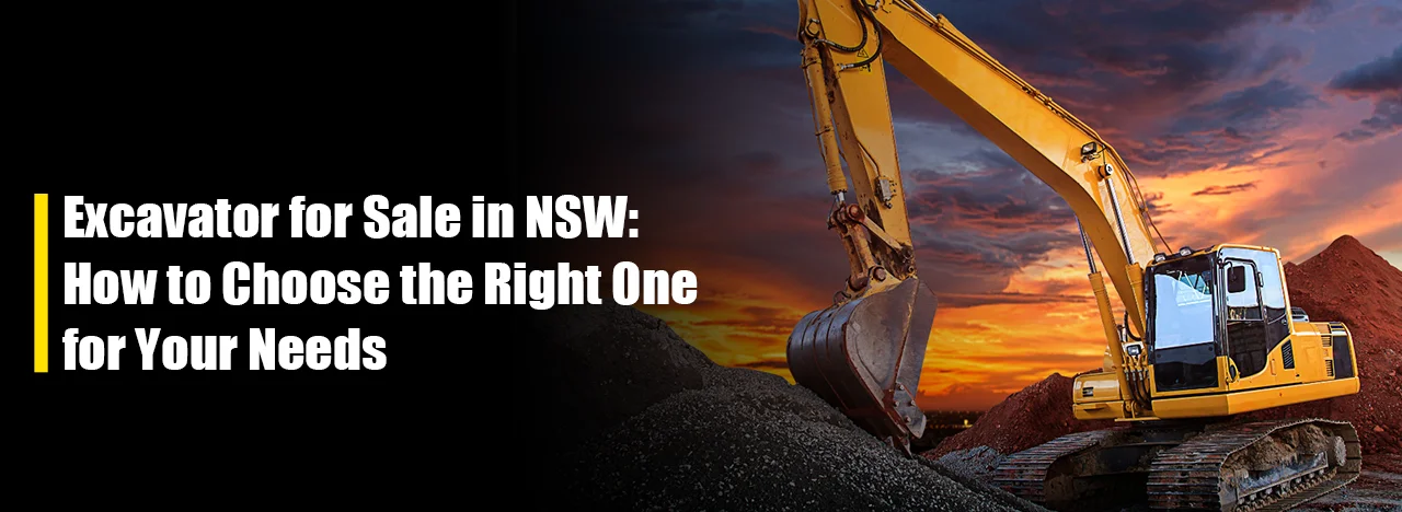 Excavator for Sale in NSW banner