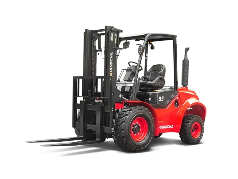 2 5 3 5t Two Wheel Drive High Performance Rough Terrain Forklift Whit Background 1
