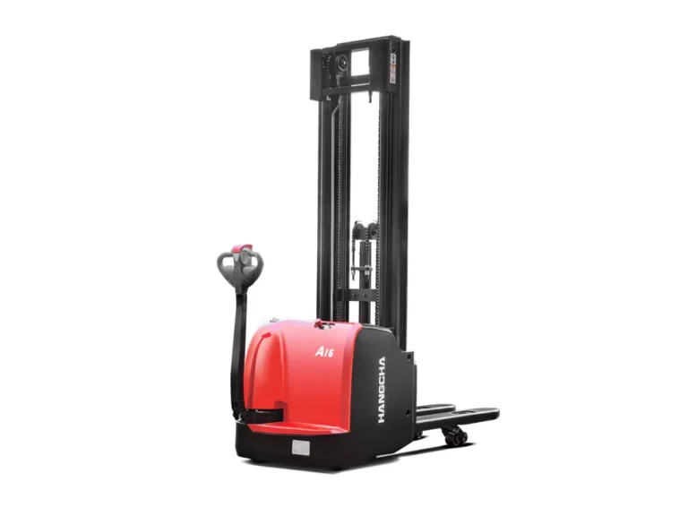 A Series High Range Pedestrain Pallet Stacker With Initial Lift Whit Background 2