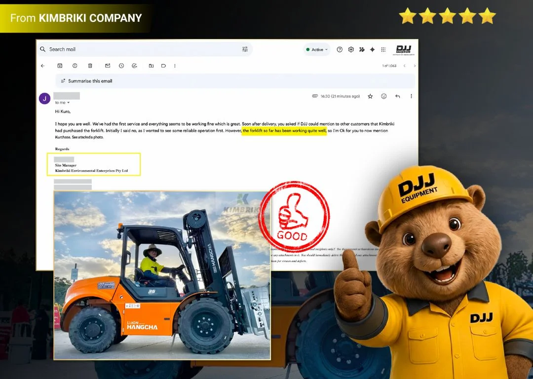 Good feedback on Hangcha rough terrain forklift Australia