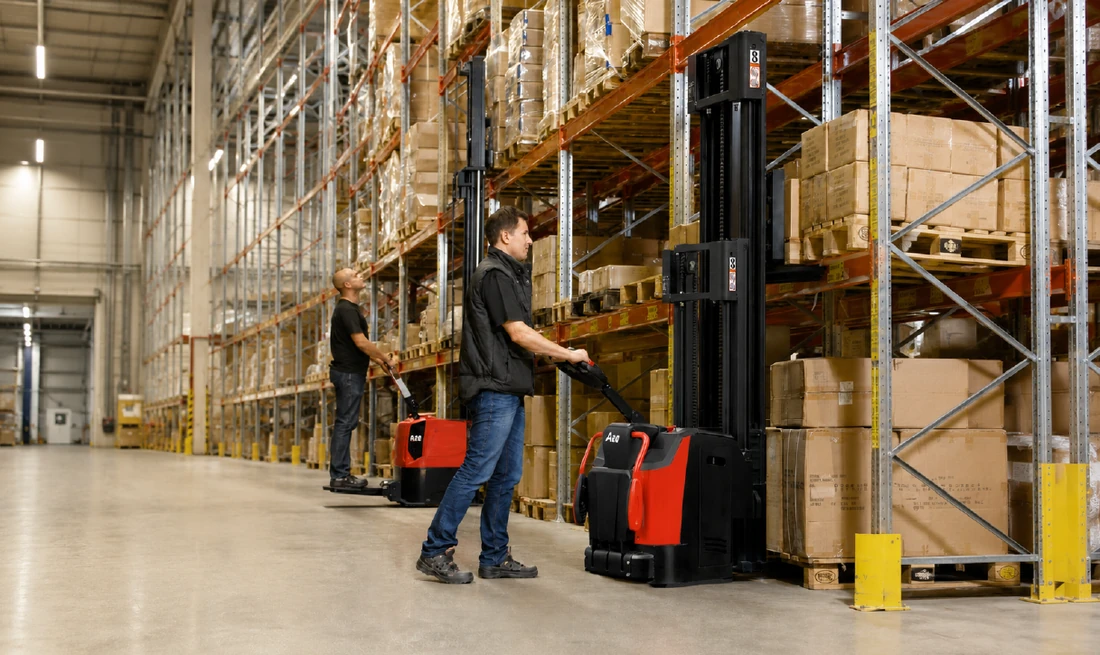 Warehouse equipment serviced by DJJ Equipment