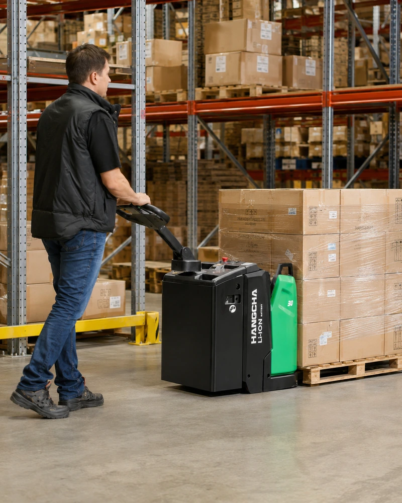 Pallet handling warehouse equipment