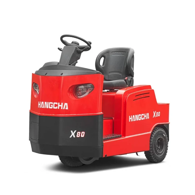 Hangcha X Series X80 electric tow tractor with operator seat, front three-quarter view