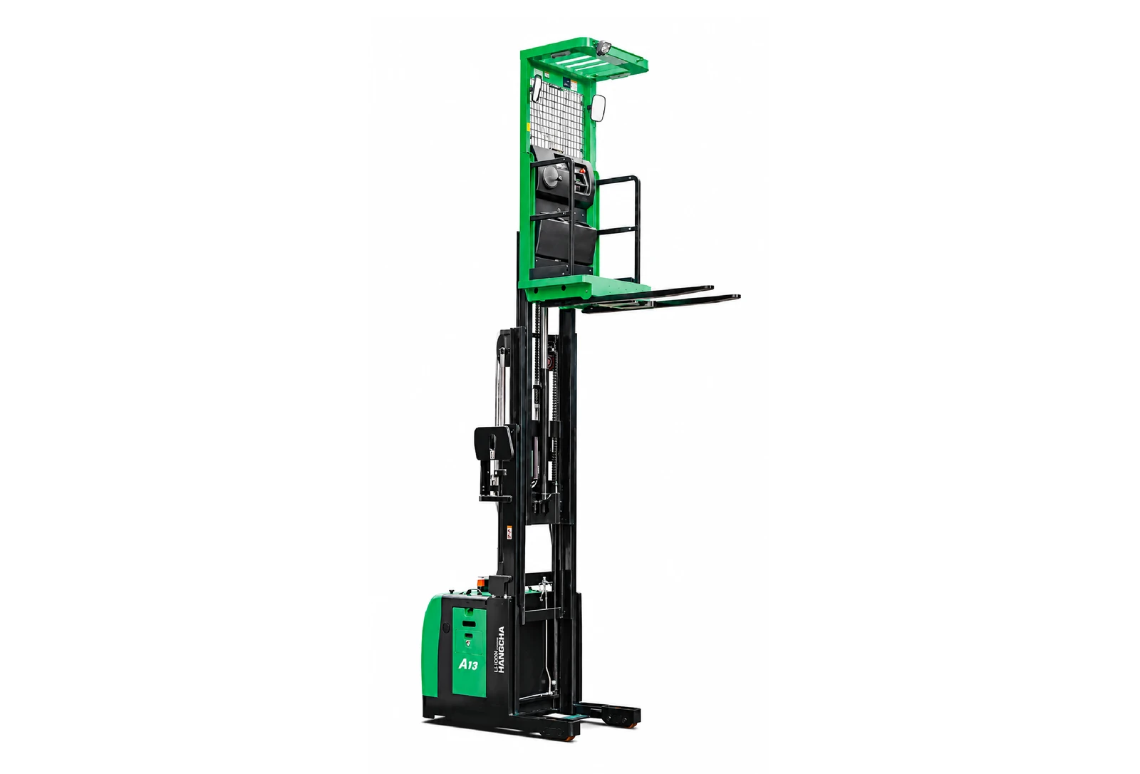 Hangcha A Series high-level narrow aisle order picker with 1.3 t capacity