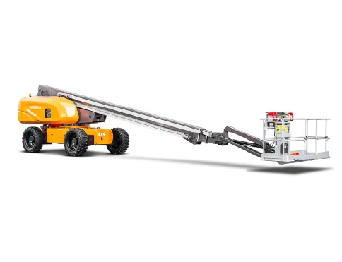Hangcha HB Series telescopic boom lift, front three-quarter view
