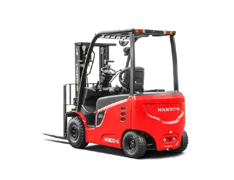 Hangcha X Series 4-wheel electric forklift with 1-3.5 t lift capacity, rear three-quarter view