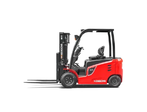 Hangcha X Series 4-wheel electric forklift with 1-3.5 t lift capacity, side view