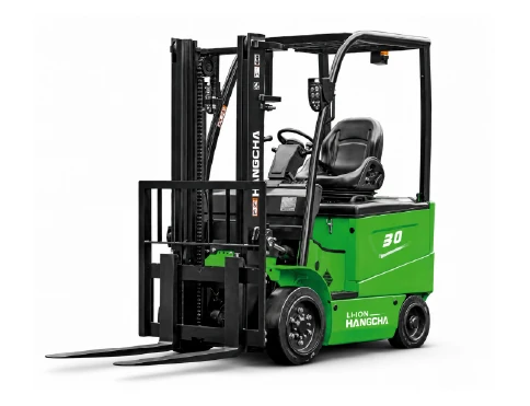 Hangcha X Series 4-wheel electric forklift with 1.5-3.2 t lift capacity, front three-quarter view