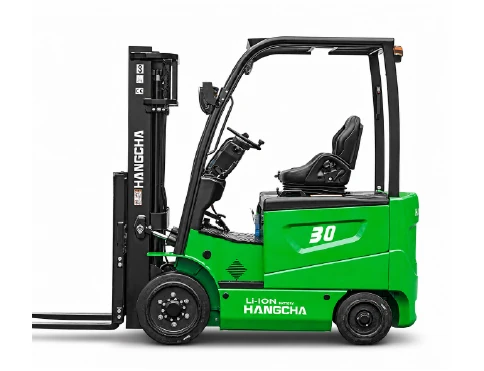 Hangcha X Series 4-wheel electric forklift with 1.5-3.2 t lift capacity, side view