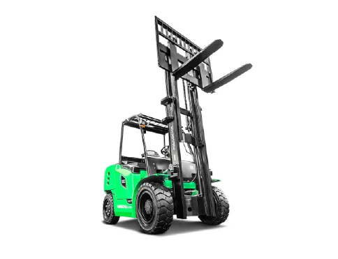 Hangcha X Series 4-wheel electric forklift with 6-10 t lift capacity, front view