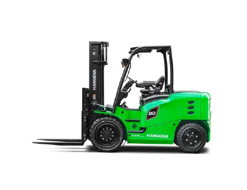 Hangcha X Series 4-wheel electric forklift with 6-10 t lift capacity, side view