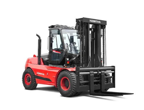 Hangcha X Series diesel and LPG forklift with 12 t lift capacity, enclosed cab version