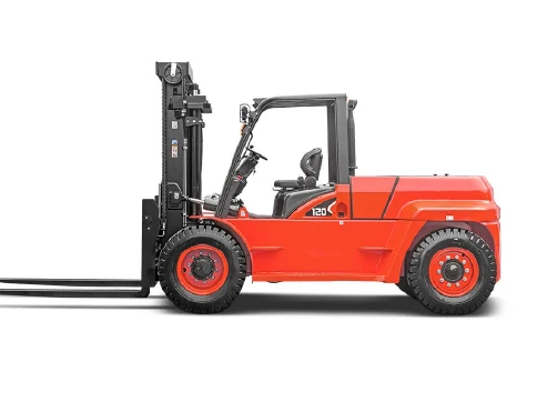 Hangcha X Series diesel and LPG forklift with 12 t lift capacity, side view