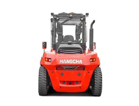 Hangcha X Series diesel and LPG forklift with 14-18 t lift capacity, front view