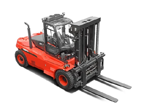 Hangcha X Series diesel and LPG forklift with 14-18 t lift capacity, rear three-quarter view