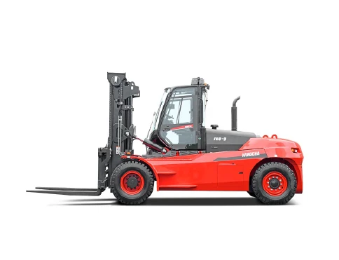 Hangcha X Series diesel and LPG forklift with 14-18 t lift capacity, side view
