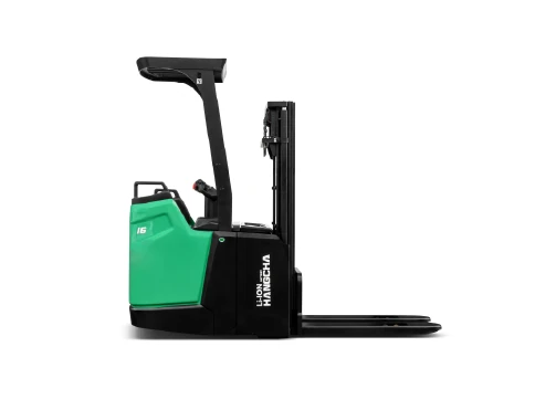 Hangcha X Series rider pallet stacker with 1.4-1.6 t capacity, side view