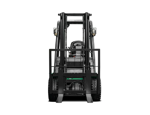 Hangcha XC Series PMSM 4-wheel electric forklift with 1.5-3.8 t lift capacity, front view