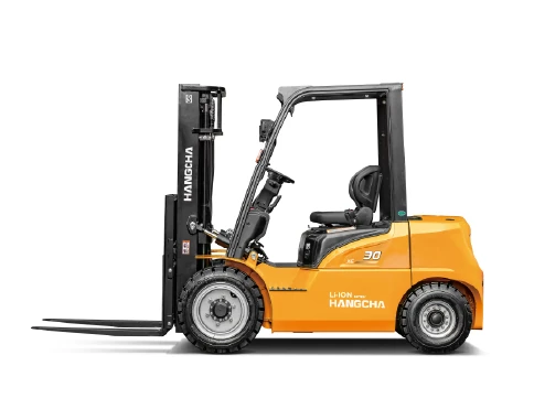 Hangcha XE Series 4-wheel electric forklift with 1.5-3.8 t lift capacity, front three-quarter view