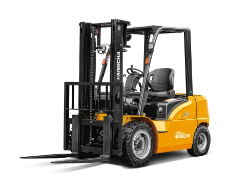 Hangcha XE Series 4-wheel electric forklift with 1.5-3.8 t lift capacity, side view