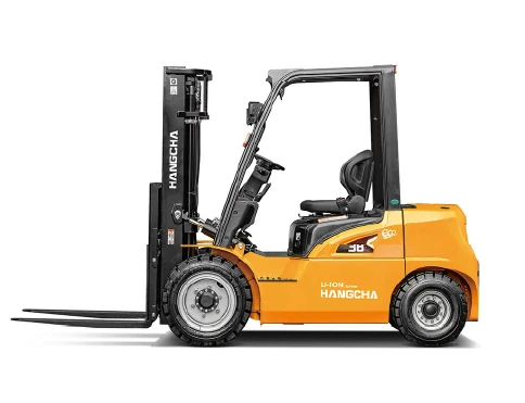 Hangcha XE Series explosion-proof electric forklift with 1.5-3.8 t lift capacity, side view