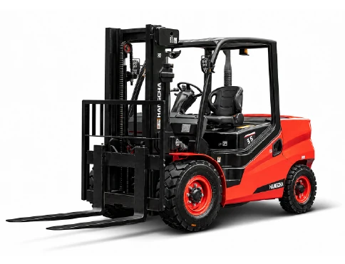 Hangcha XF2 Series diesel and LPG forklift with 4-5.5 t lift capacity, front three-quarter view