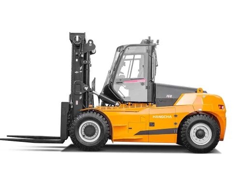 Hangcha XH Series 4-wheel electric forklift with 12-18 t lift capacity, front three-quarter view