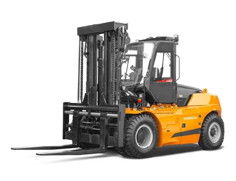 Hangcha XH Series 4-wheel electric forklift with 12-18 t lift capacity, side view