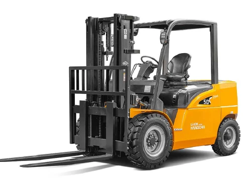 Hangcha XH Series 4-wheel electric forklift with 4-5.5 t lift capacity, front three-quarter view