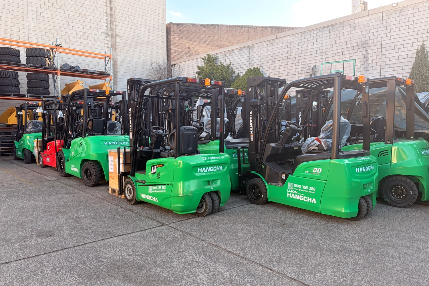 DJJ Equipment forklifts in NSW stock
