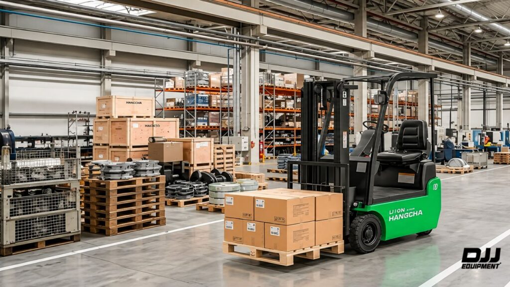 Electric, LPG or diesel inside a factory