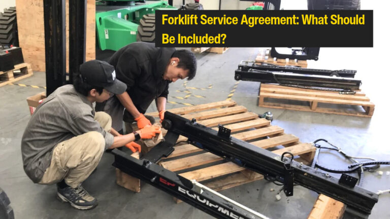 Forklift service agreement_ what should be included