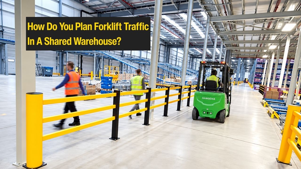 How do you plan forklift traffic in a shared warehouse