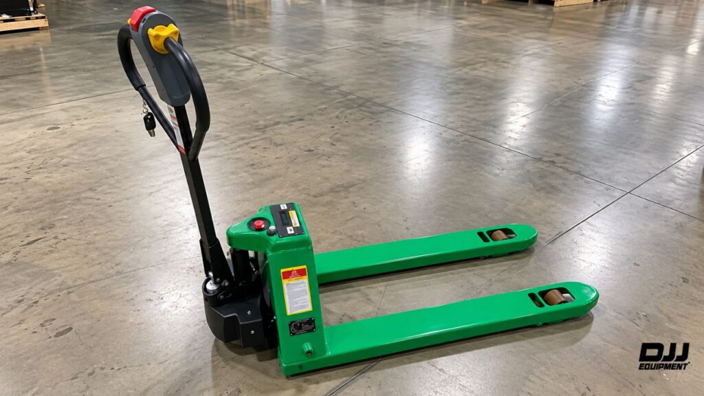 How wide should electric pallet jack forks be