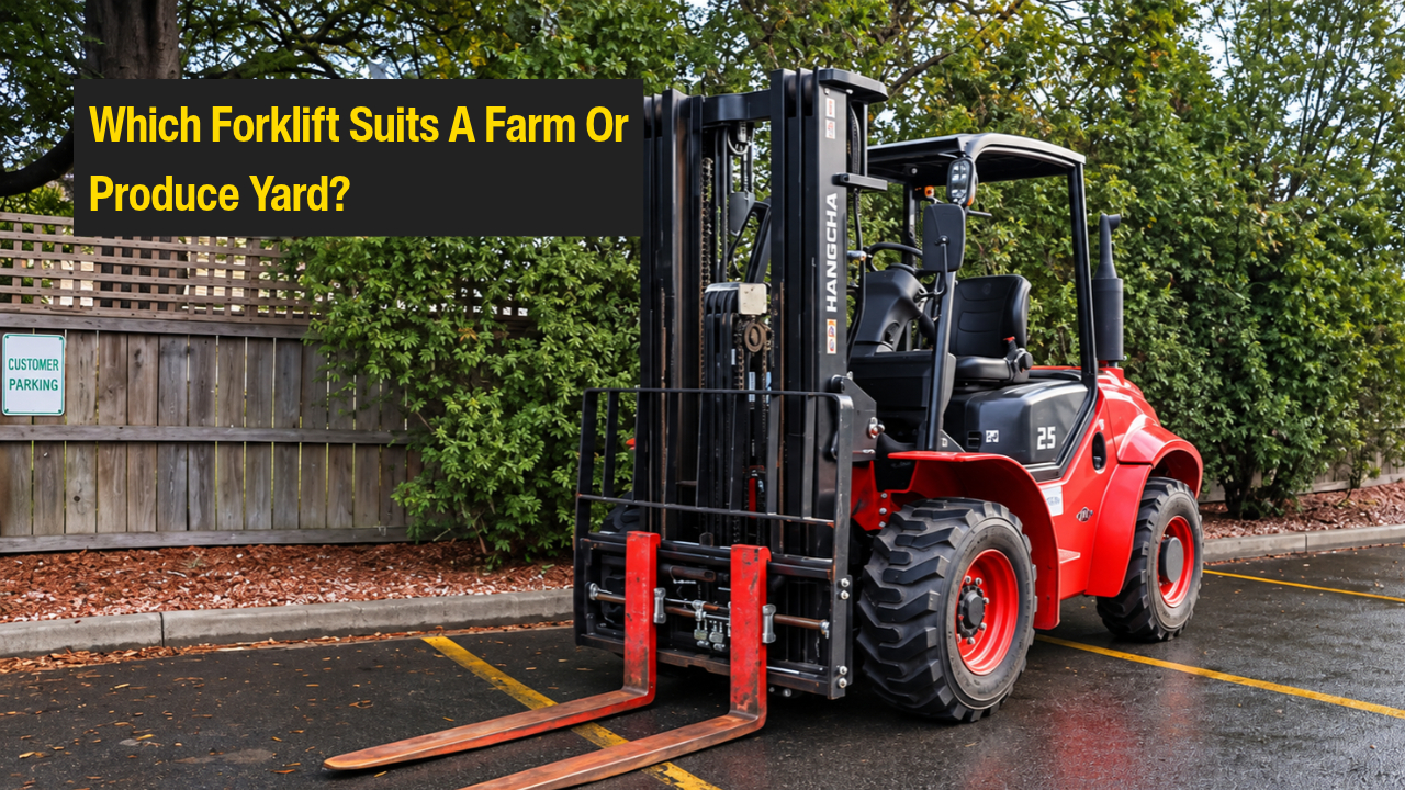 Which forklift suits a farm or produce yard