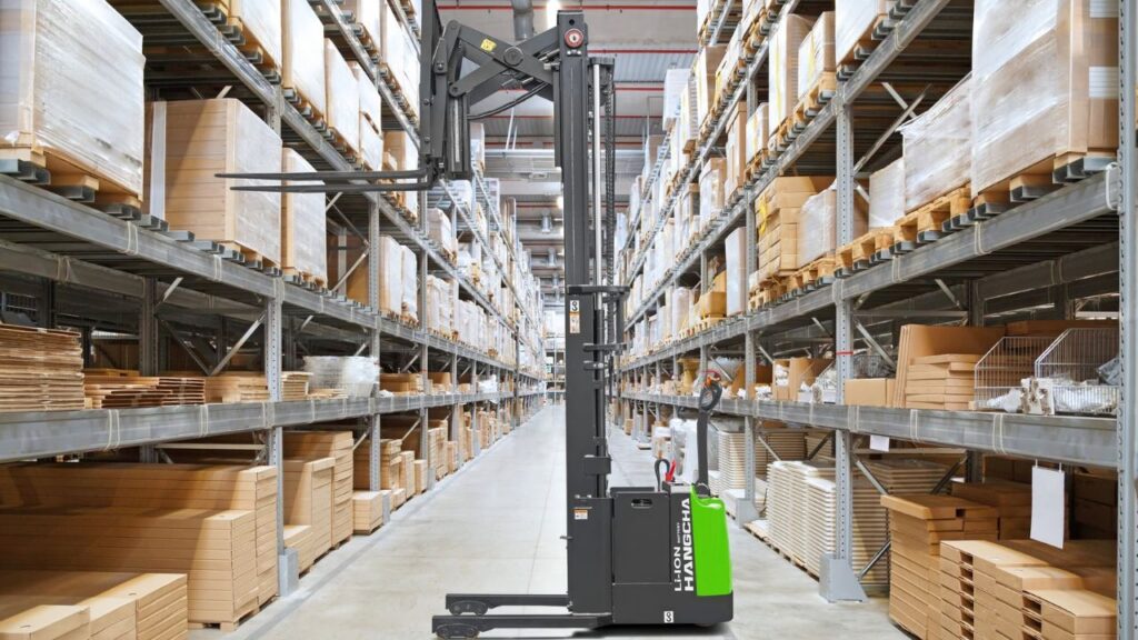 Walkie stacker is a folklift