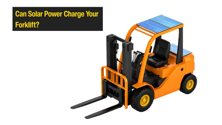 Can solar power charge your forklift?