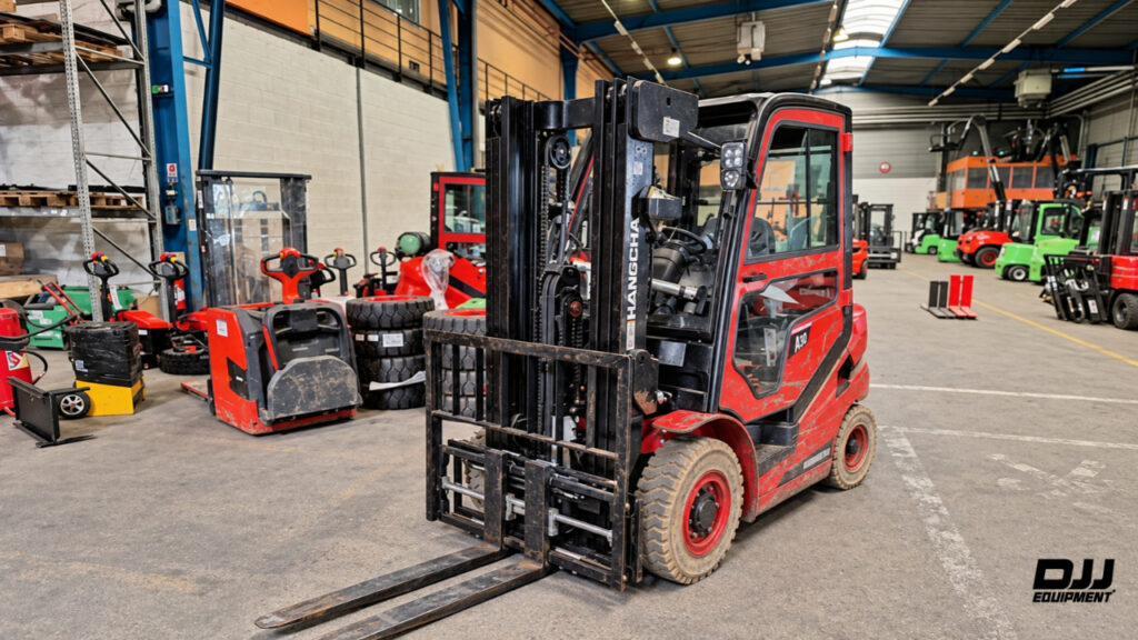 check your forklift while it is in storage