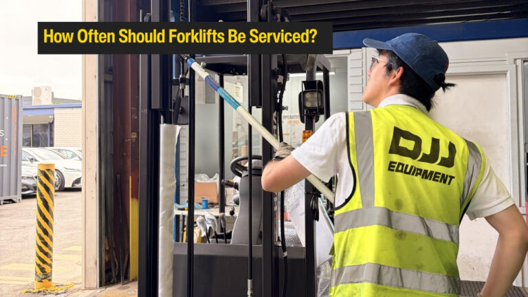 How often should forklifts be serviced?
