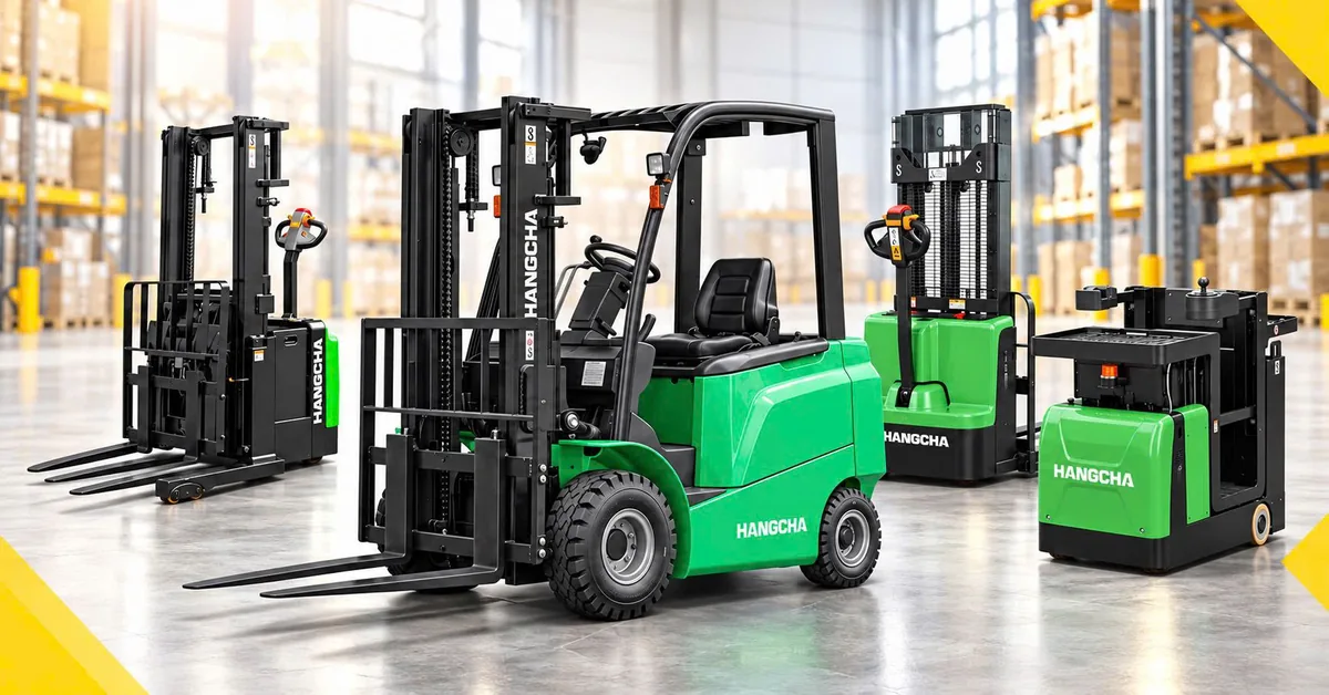 Hangcha electric forklift, stackers and order picker available for hire
