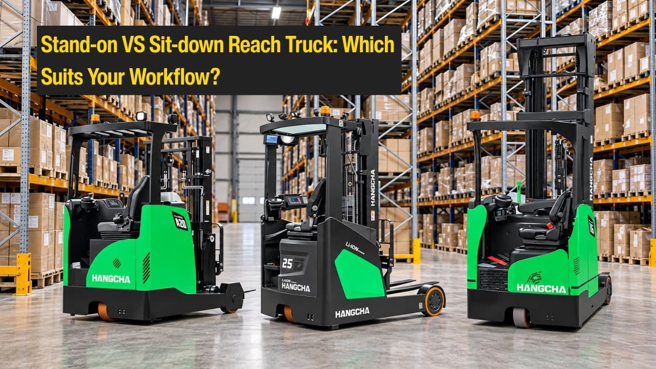 hangcha stand-on vs sit-down reach truck