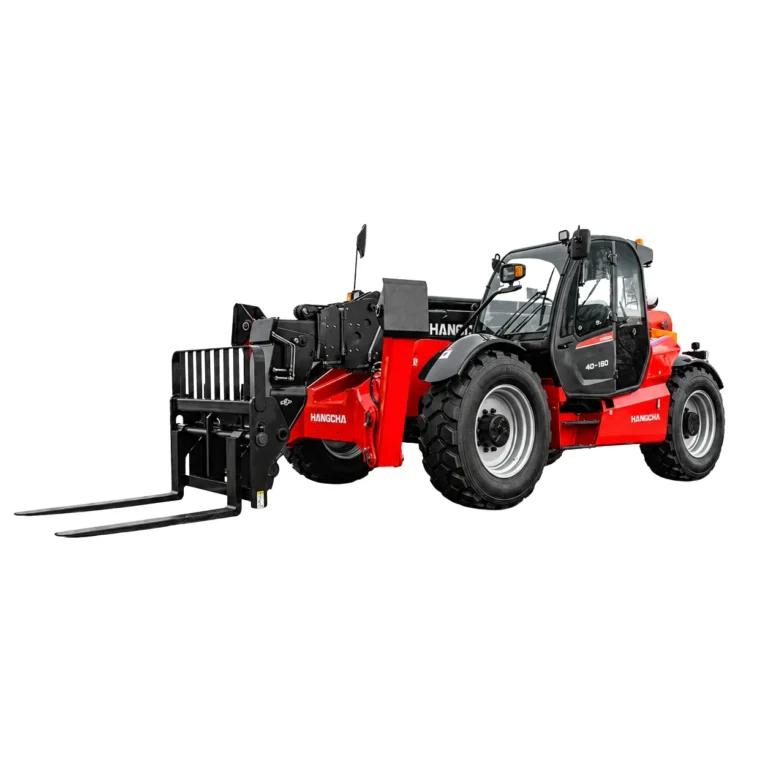 Hangcha X Series Telehandler 4 t, front three-quarter view with pallet forks