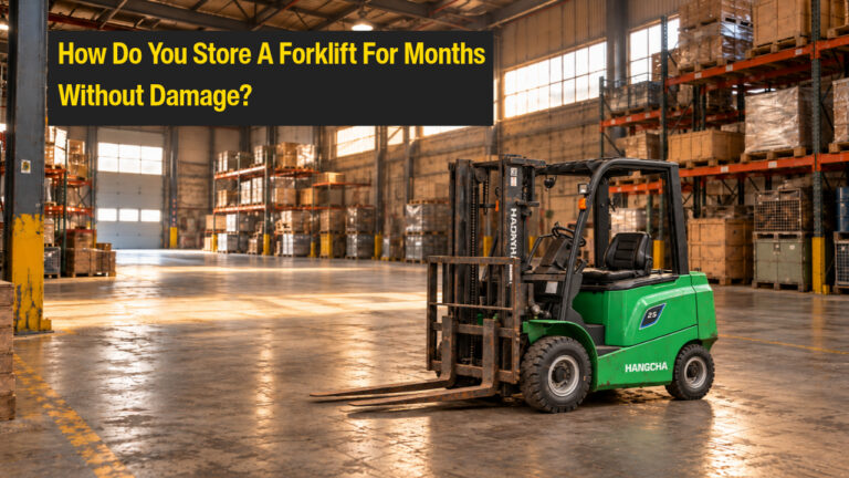 how do you store a forklift for months without damage