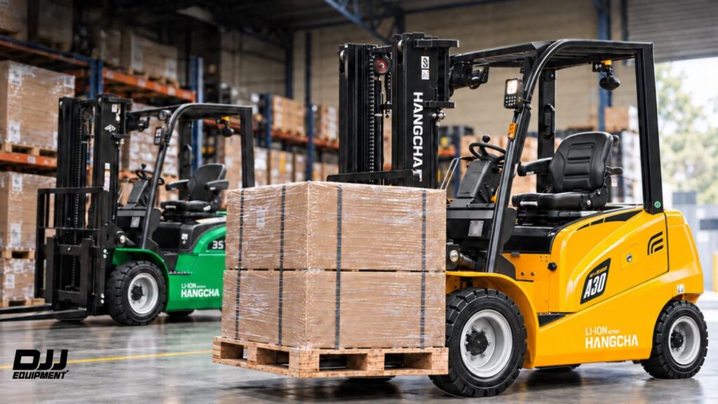 how forklifts balance the load