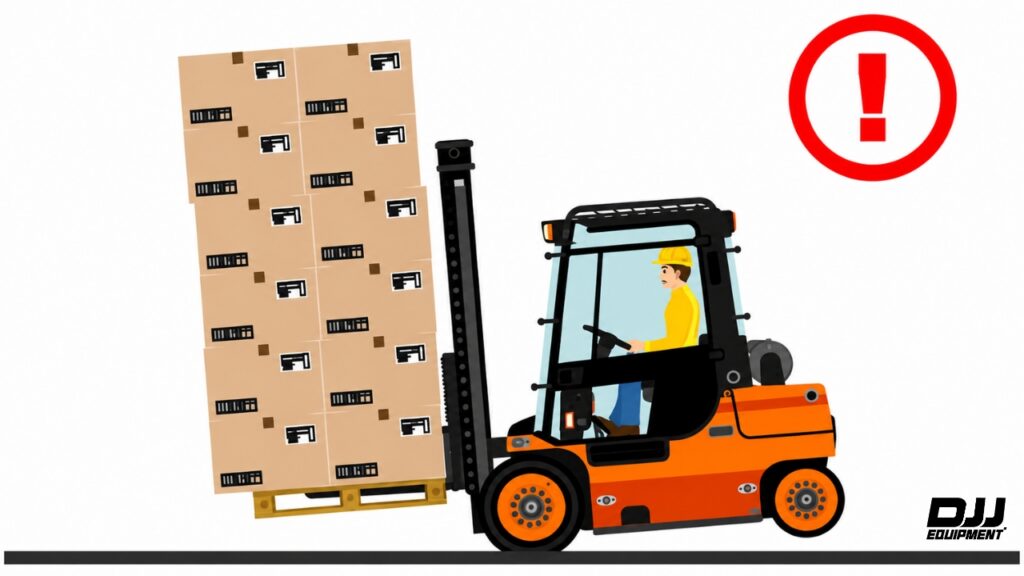 why forklifts tip over