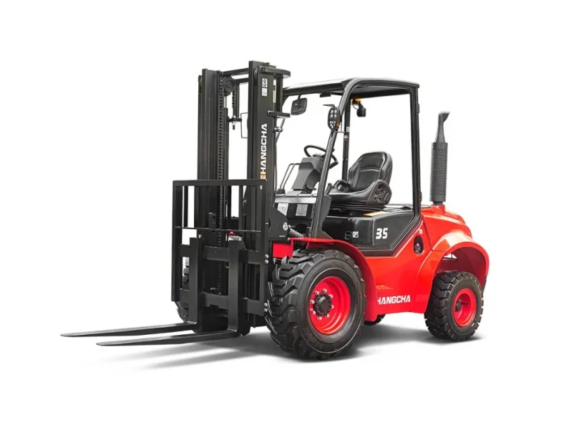 2 5 3 5t Two Wheel Drive High Performance Rough Terrain Forklift Whit Background 1