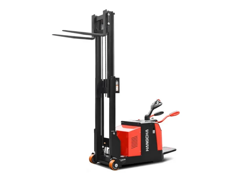 A Series Electric Counterbalanced Pallet Stacker Whit Background 2
