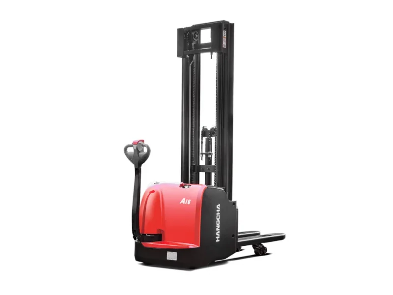 A Series High Range Pedestrain Pallet Stacker With Initial Lift Whit Background 2